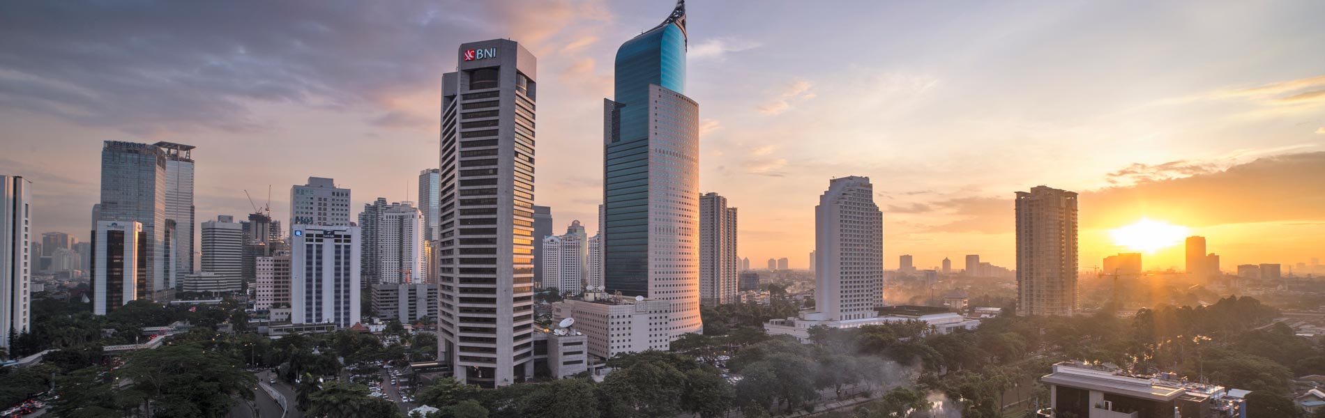Buildings in Jakarta, Indonesia
