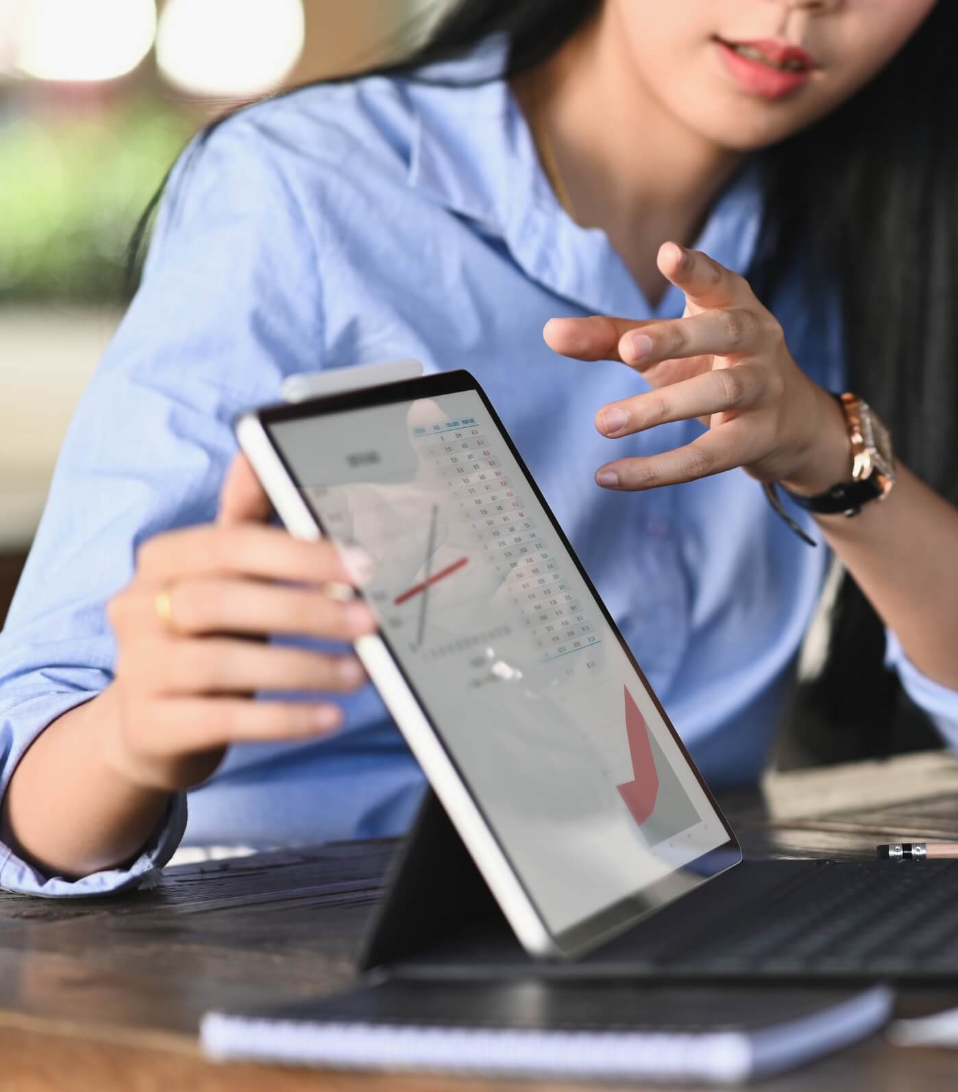 Discussing business data