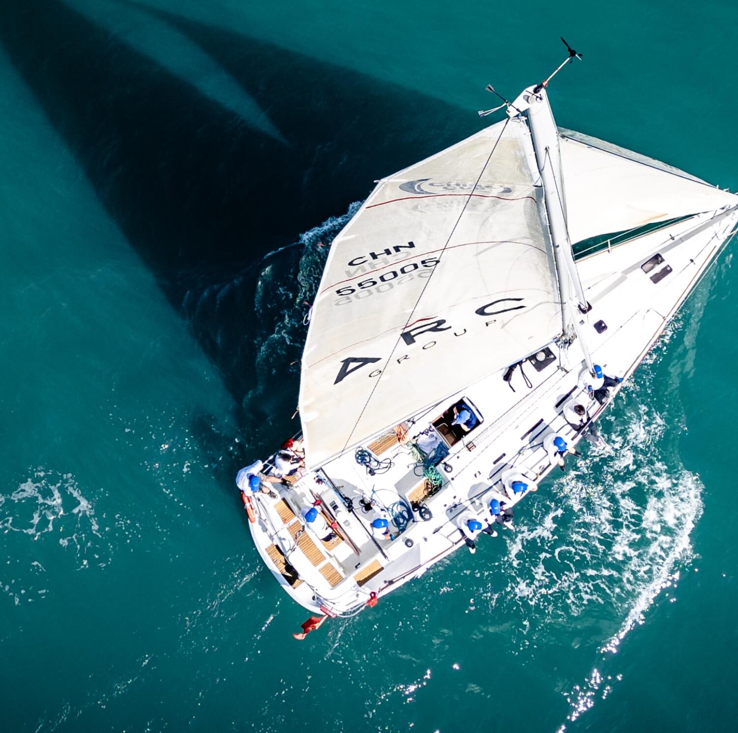 An Alarar Capital Group-sponsored China Cup yacht